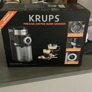 Krups precision, coffee, burr grinder GX550 new in box